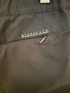 Stormpack Black lined ski pants with Zippered Pocket